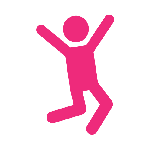 Jumping in the air